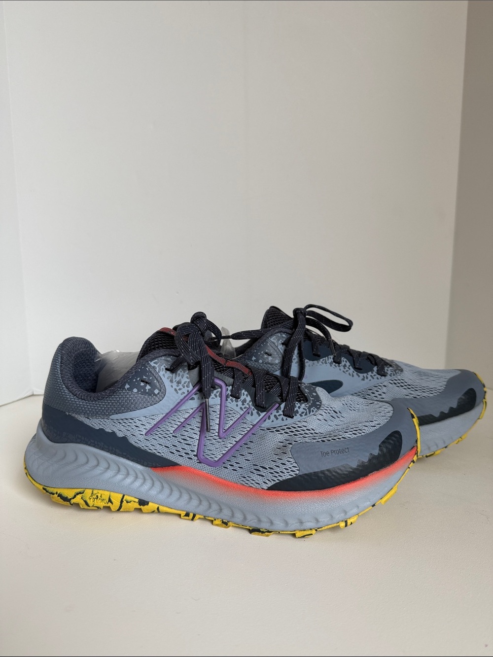 New Balance Women's Gray, Purple & Yellow Trail Running Shoes